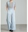 [低身長サイズ／Sシリーズ]2Wayサス付きハイウエストタックワイドデニムパンツ
