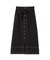 麻調合繊フロントボタンナロースカート