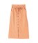 麻調合繊フロントボタンナロースカート