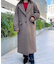 [低身長サイズ／Sシリーズ]メルトンルーズチェスターロングコート