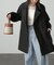スタンドカラーミドル丈コート