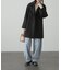 スタンドカラーミドル丈コート