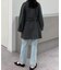 スタンドカラーミドル丈コート