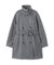 スタンドカラーミドル丈コート
