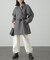 スタンドカラーミドル丈コート