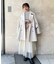 スタンドカラーミドル丈コート