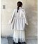 スタンドカラーミドル丈コート