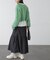 ウエストドロストティアードスカート