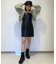 フェイクレザーミニキャミワンピース
