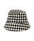 チェッカー柄ダウンブリムバケット