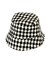 チェッカー柄ダウンブリムバケット