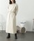 ウエストドロストパフスリーブニットワンピース