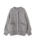 ミックス起毛裏付きニットジャケット