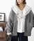 ミックス起毛裏付きニットジャケット
