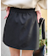 フロントスリットAラインミニスカートパンツ