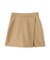 フロントスリットAラインミニスカートパンツ