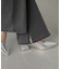 【3サイズ展開XS-M] 内スリットベルボトムデニムパンツ