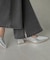【3サイズ展開XS-M] 内スリットベルボトムデニムパンツ