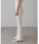 【3サイズ展開XS-M] 内スリットベルボトムデニムパンツ