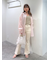 【3サイズ展開XS-M] 内スリットベルボトムデニムパンツ