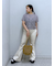 【3サイズ展開XS-M] 内スリットベルボトムデニムパンツ