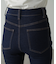 【3サイズ展開XS-M] 内スリットベルボトムデニムパンツ