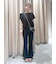 【3サイズ展開XS-M] 内スリットベルボトムデニムパンツ
