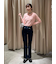 【3サイズ展開XS-M] 内スリットベルボトムデニムパンツ