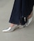 【4サイズ展開XS-L] 内スリットベルボトムデニムパンツ