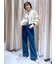 【4サイズ展開XS-L] ベーシックワイドデニムパンツ