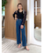 【4サイズ展開XS-L] ベーシックワイドデニムパンツ