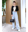 【4サイズ展開XS-L] ベーシックワイドデニムパンツ
