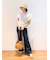 【4サイズ展開XS-L] ベーシックワイドデニムパンツ