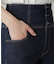 ハイウエストボタンフライスキニーデニムパンツ