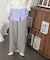 [低身長サイズ／Sシリーズ]タックワイドストレートパンツ