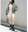 スクエアネックリブニットロンパース