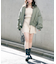 スクエアネックリブニットロンパース