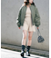 スクエアネックリブニットロンパース