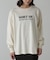 フロッキープリントロングTシャツ