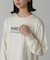 フロッキープリントロングTシャツ