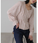 ウエストタック花柄ブラウス
