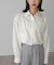 裾ドロストショート丈シャツ