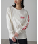 袖ロゴプリントロングＴシャツ
