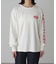 袖ロゴプリントロングＴシャツ