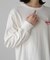 袖ロゴプリントロングＴシャツ
