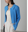 ［ブルーカラーWEB限定］襟付きZIPニットカーディガン