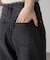 [低身長サイズ／Sシリーズ]ニーカットストレートデニムパンツ