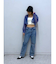 [低身長サイズ／Sシリーズ]ニーカットストレートデニムパンツ