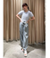 フェザーパフスリーブ半袖ニット