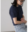 フェザーパフスリーブ半袖ニット